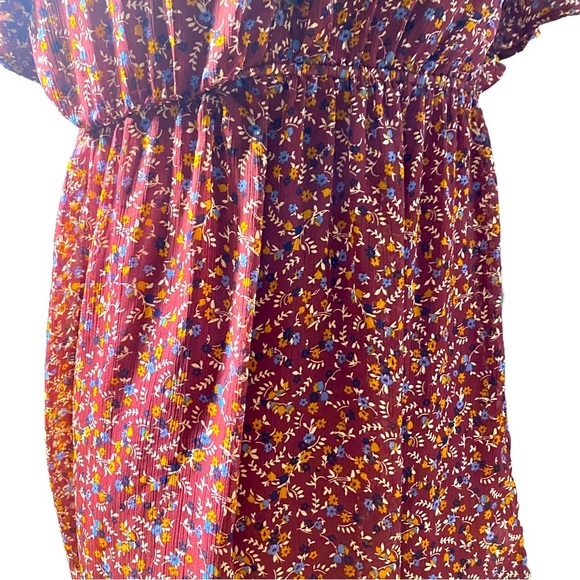 Women’s medium boho chic shirt dress with tank top liner built in - Picture 2 of 11